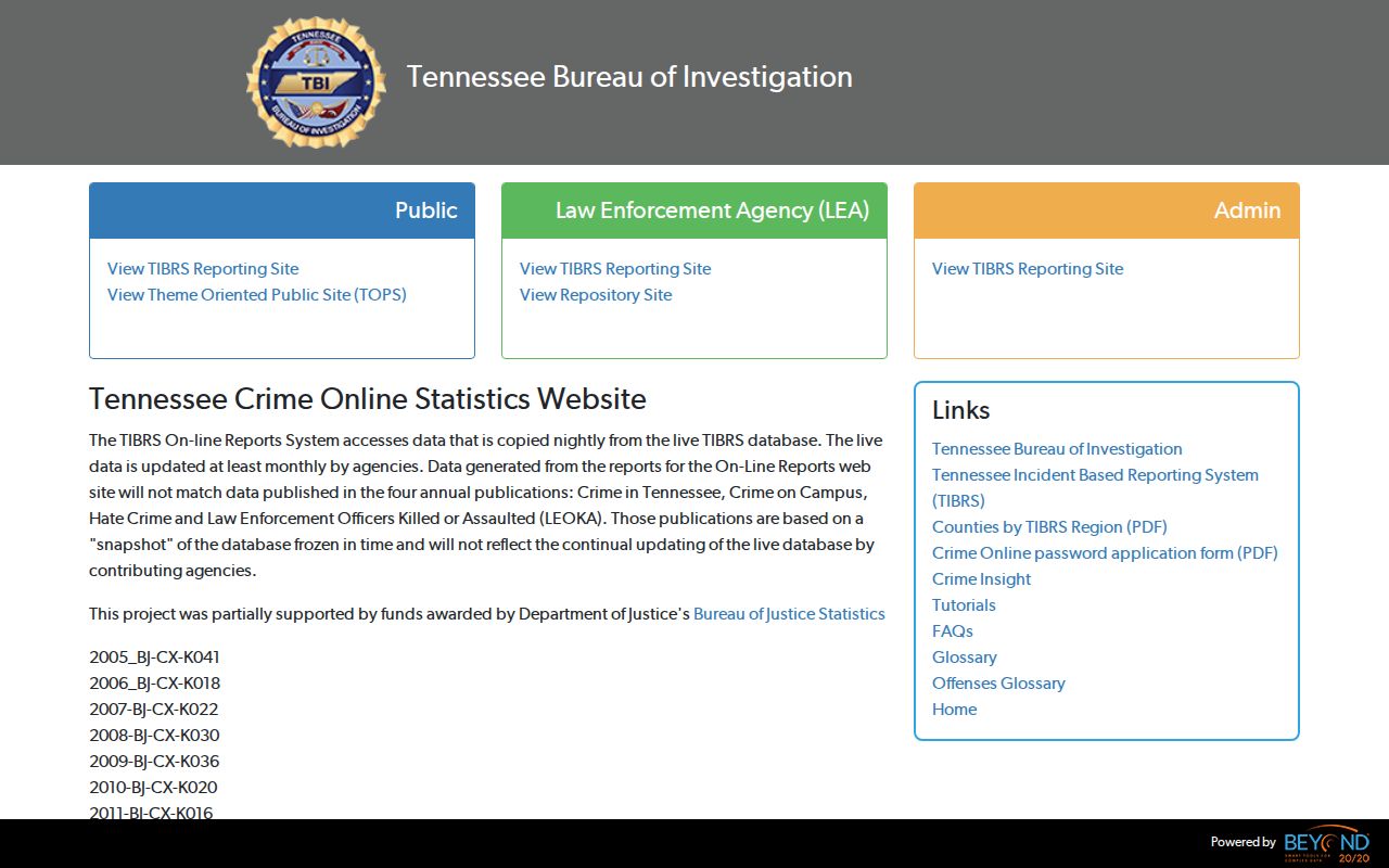 Hohenwald criminal records official local crime data interface