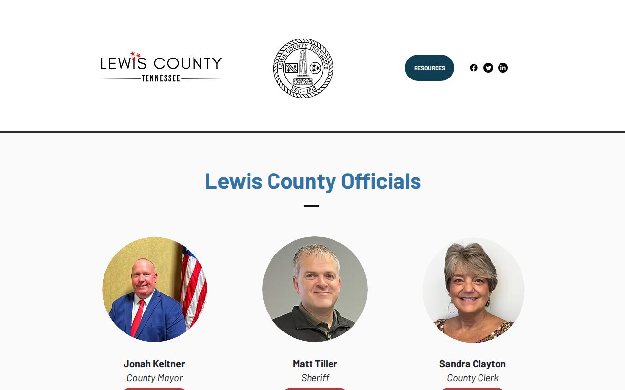 Lewis County criminal history current justice officials