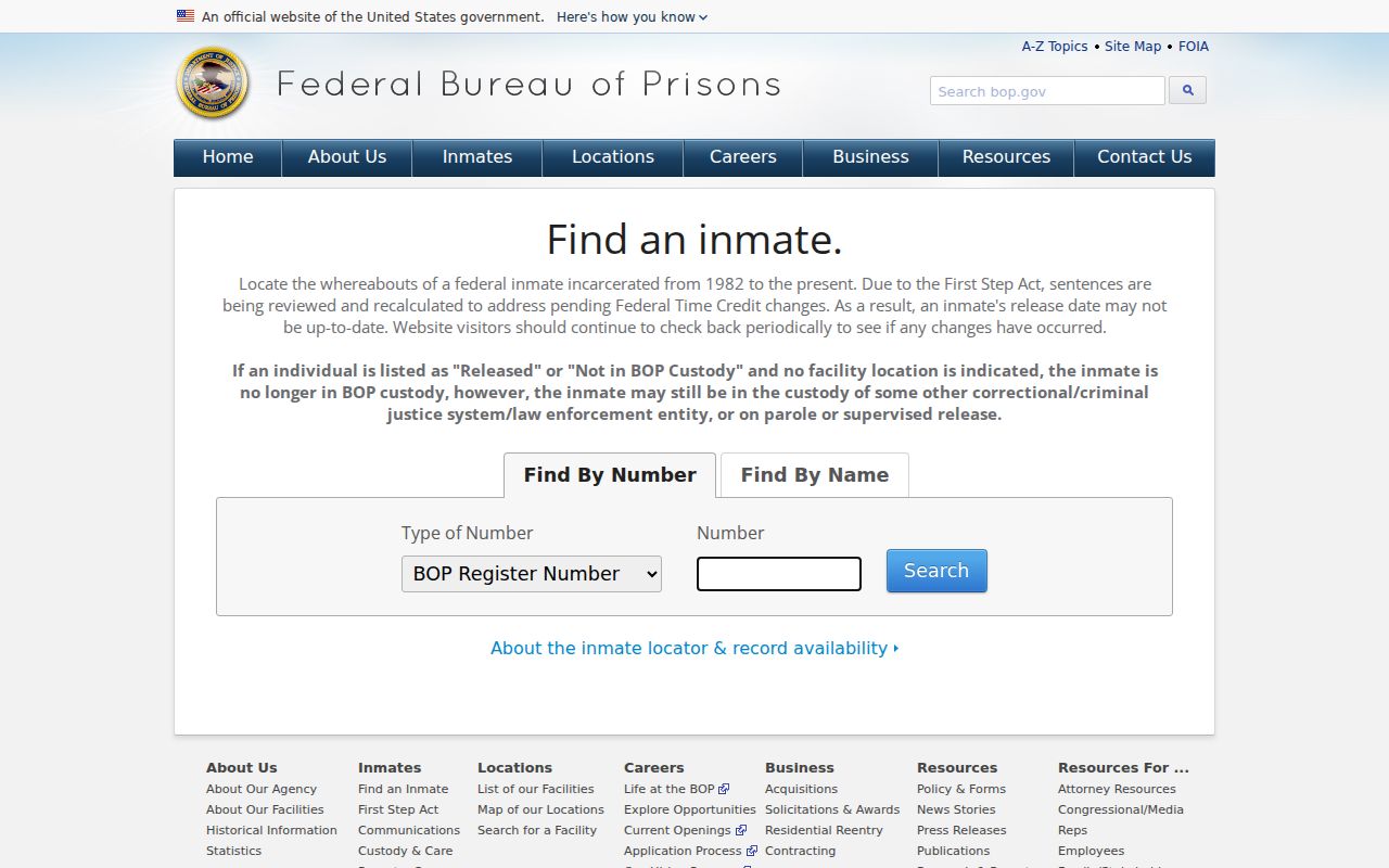 Lewis County criminal history federal custody locator